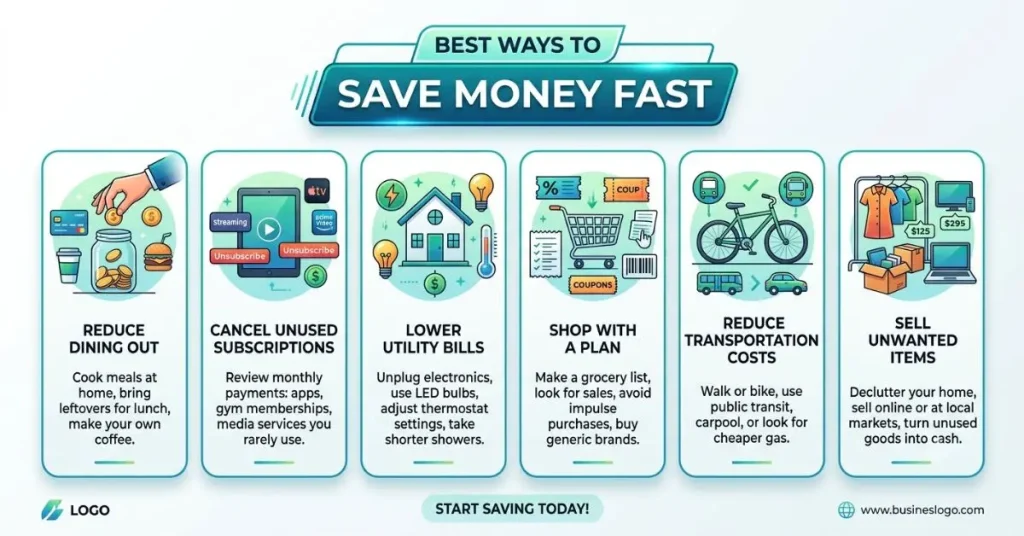 best ways to save money fast