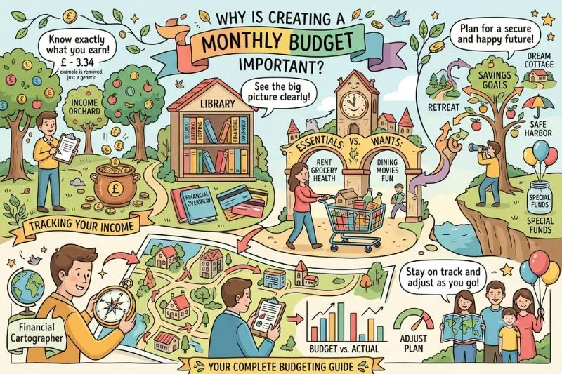 why is creating a monthly budget importan